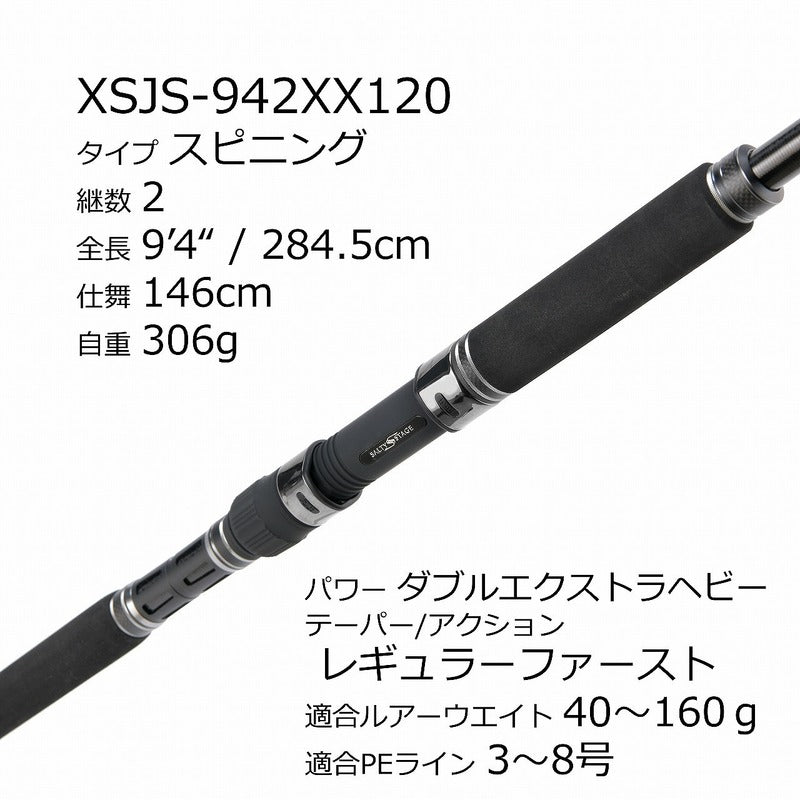 Pure Fishing Japan Shorejigging Rod Salty Stage PT ShoreJig XSJS-942XX120 (Spinning 2 Piece)