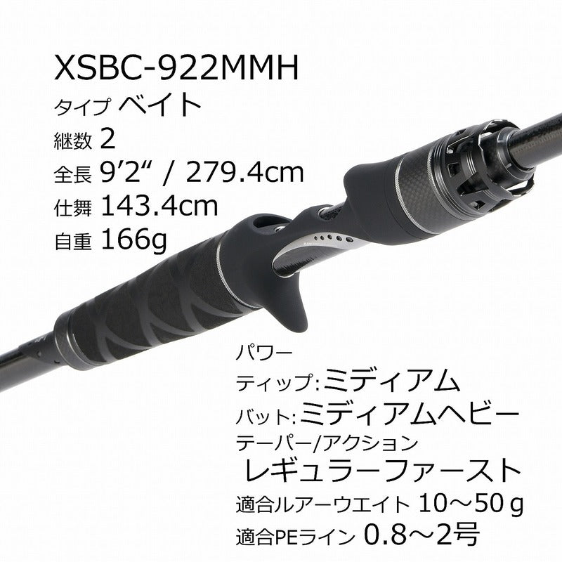 Abu Garcia Seabass Rod Salty Stage PT Seabass XSBC-922MMH (Baitcasting 2 Piece)