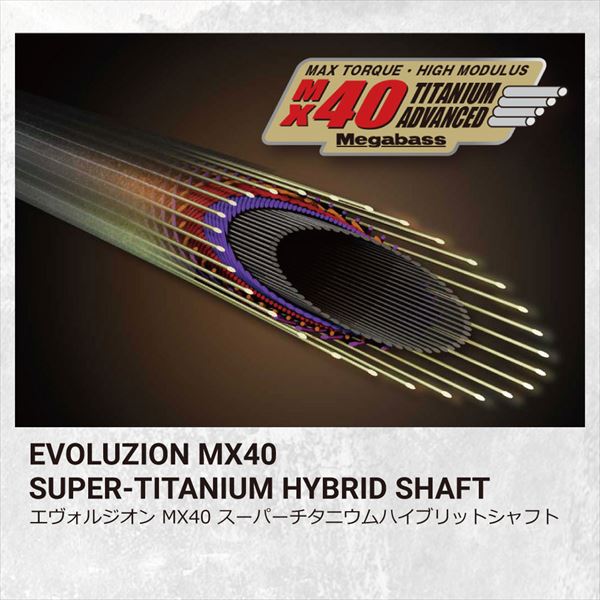 Megabass Bass Rod Destroyer Evoluzion MX40 F4.1/2-610ti ELSEIL (Baitcasting 1 piece)