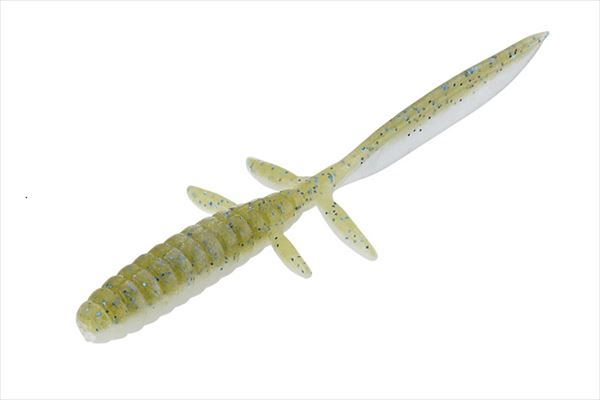 Jackall Worm DB UMA Free 3.8inch Melon Blue/Clear Pearl