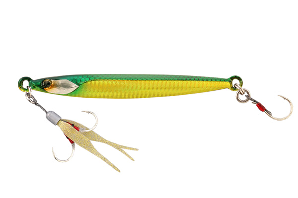 Jackall Metal Jig BamBluz Jig TG SLJ 80g Green Gold/Slim Border Holo