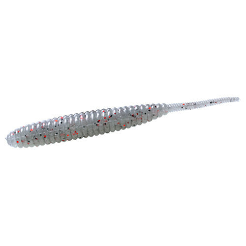 Deps Worm Death Adder 4inch #15 Clear Pepper/Red Flake