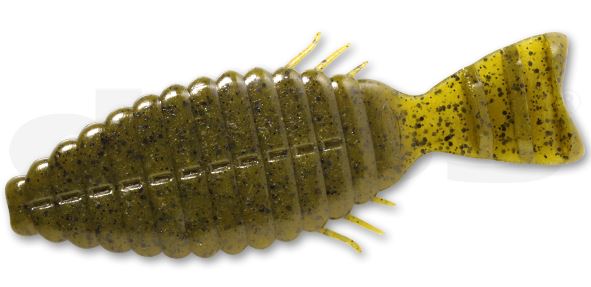Deps Worm Bull Flat 3.8inch #12 Green Pumpkin