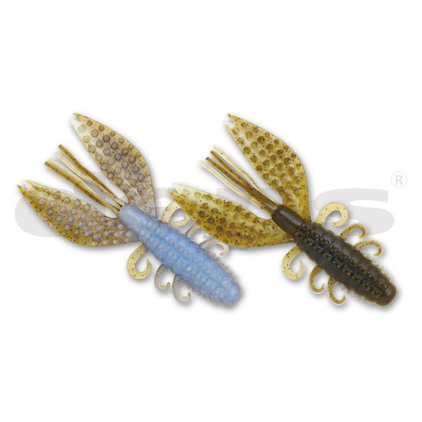 Deps Worm Spiny Craw 3.5inch #153 Green Pumpkin/Blue Glimmer