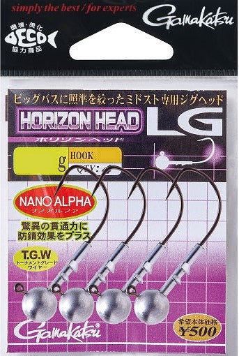 Gamakatsu Jig Head Horizon Head LG [Nano alpha coat] #3/0-4.4g