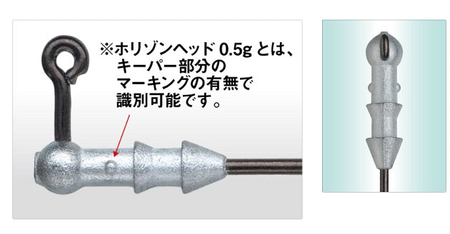 Gamakatsu Jig Head Horizon Head Sn [Nano alpha coat] #2-0.35g