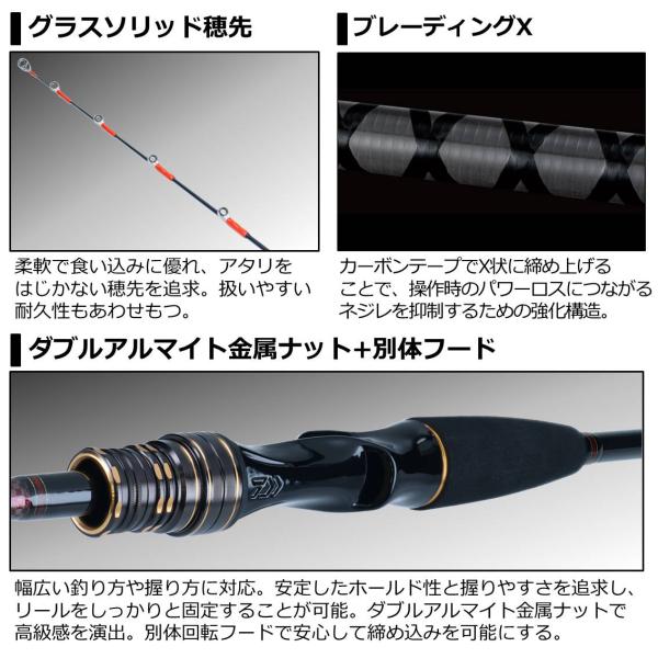 Daiwa Light Hirame X S-230/ R (Baitcasting 2 Piece)