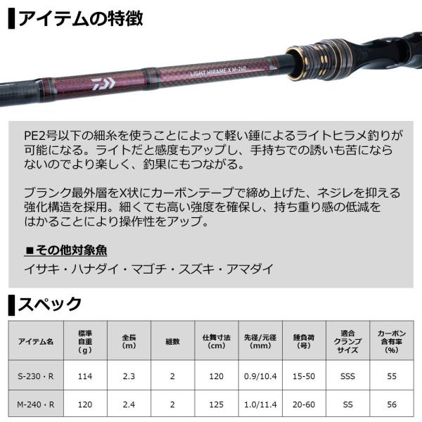 Daiwa Light Hirame X S-230/ R (Baitcasting 2 Piece)
