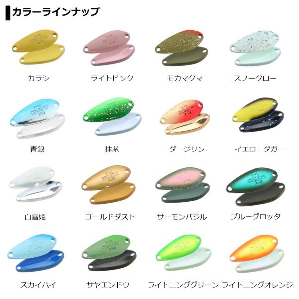 Daiwa Spoon Presso EVE Gekiatsu 2.5g Mustard