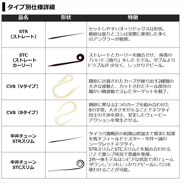Daiwa Tairaba Sea Bream Kohga Silicone Tie Nakai Tune STC Slim Ichimatsu Orange + Gold Lame
