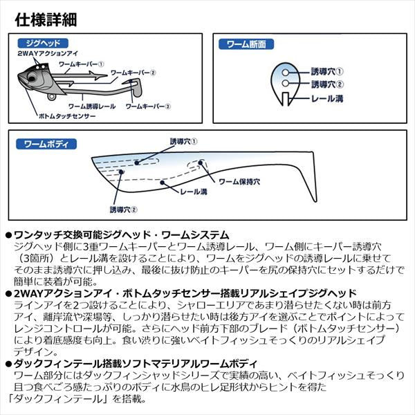 Daiwa Worm Flat Junkie Rodem 4-18g UV Real Kisu