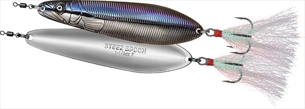 Daiwa Bass Lure STZ-Spoon 3/4 Purple Wakasagi