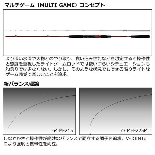 Daiwa Boat Rod Leading MG 64 M-265 (Baitcasting 2 Piece)