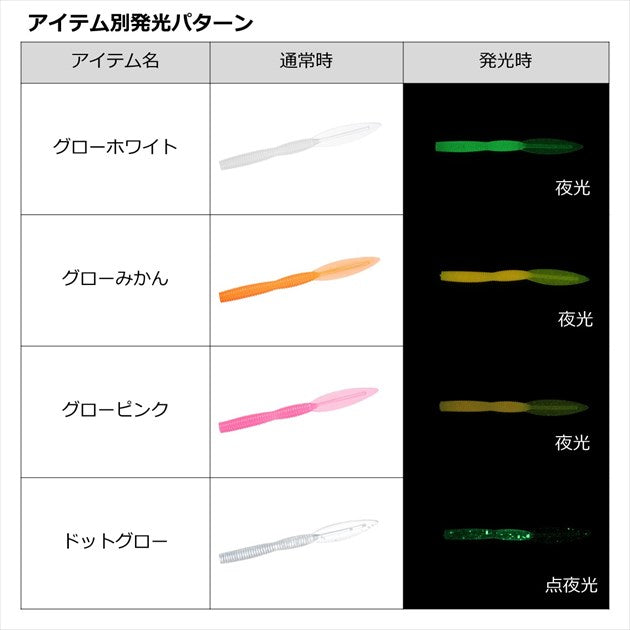 Daiwa Mebaru Hunter Worm Leech 2.0inch Dried whitebait