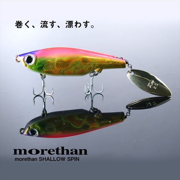 Daiwa Seabass Lure Morethan Shallow Spin 67S Adele Borakono Glowberry