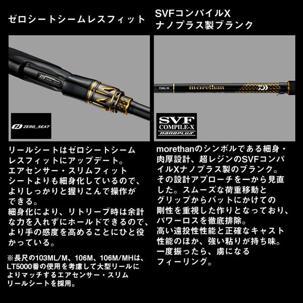 Daiwa Seabass Rod Morethan 83L/ML/J (Spinning 2 piece)