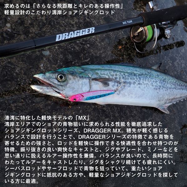 Daiwa Shore Jigging Rod Dragger MX 96H (Spinning 2 piece)