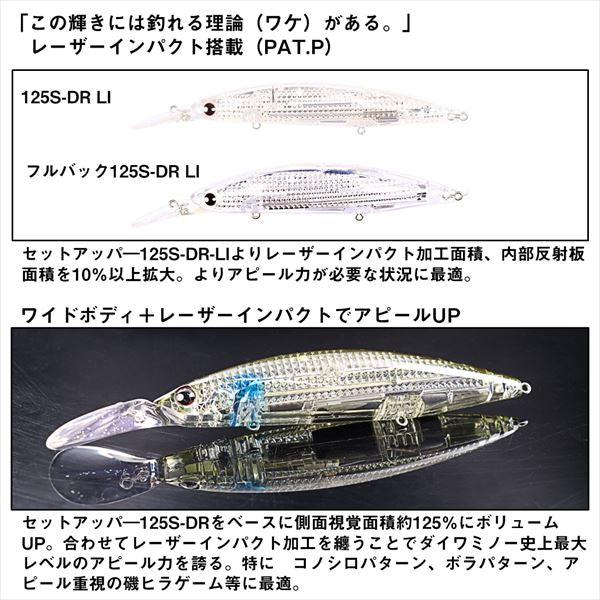 Daiwa Seabass Lure Shoreline Shiner-Z Set Upper Fullback 125S-DR-LI LI Inakko