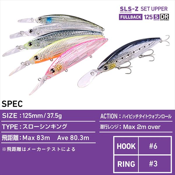 Daiwa Seabass Lure Shoreline Shiner-Z Set Upper Fullback 125S-DR-LI LI Inakko