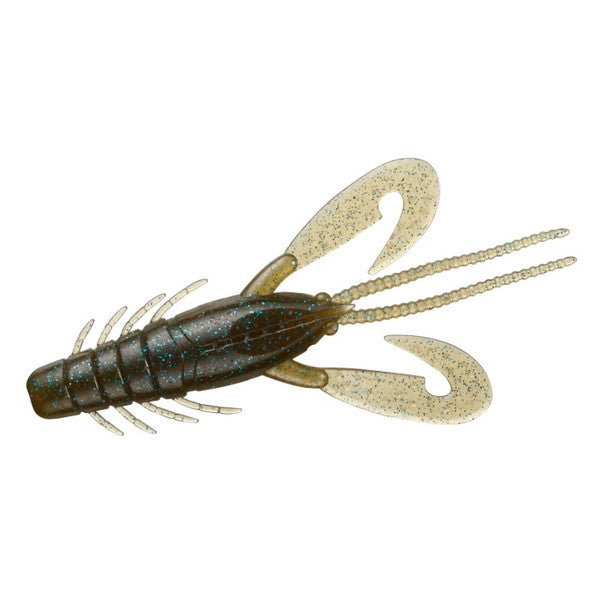 Daiwa Worm Steez Craw 3.8inch Green Pumpkin Blue Flake