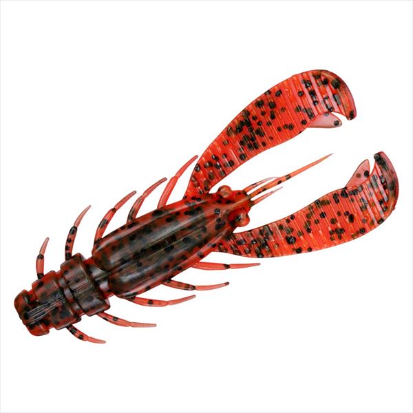 Daiwa Worm Silver Wolf Urban Twister 2.5inch Red Claw