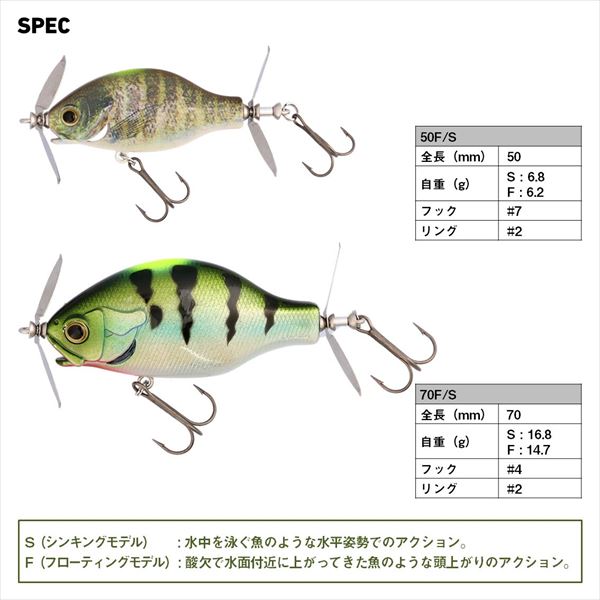 Daiwa Bass Lure Gillnado 70S Site Black Gold