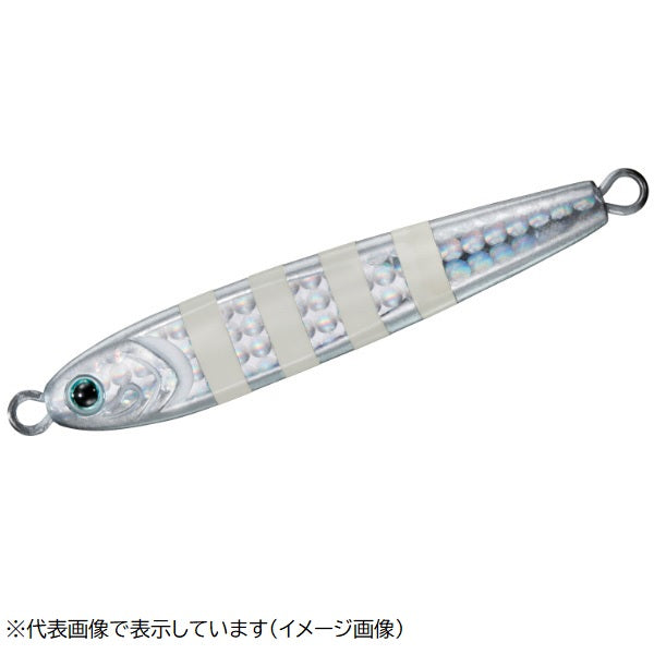 Daiwa Metal Jig TG Bait 150g 3D Silver Zebra Glow
