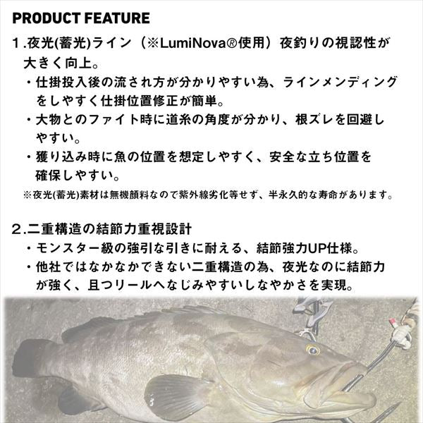 Daiwa Nylon line Astron luminous Monster line LW50-100m