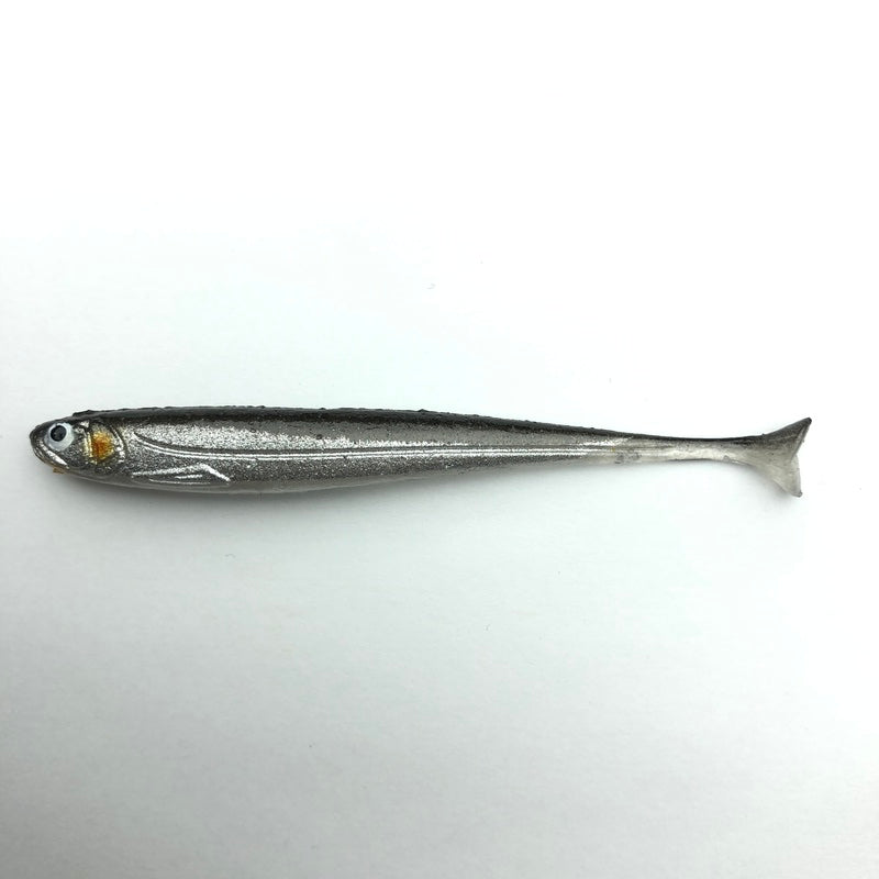 Imakatsu Worm Huddle Fly 3.5inch Real Color #S-208 Half Skeleton Silver Shiner