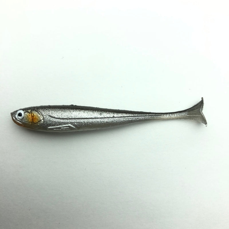 Imakatsu Worm Huddle Fly 2.5inch Real Color #S-208 Half Skeleton Silver Shiner
