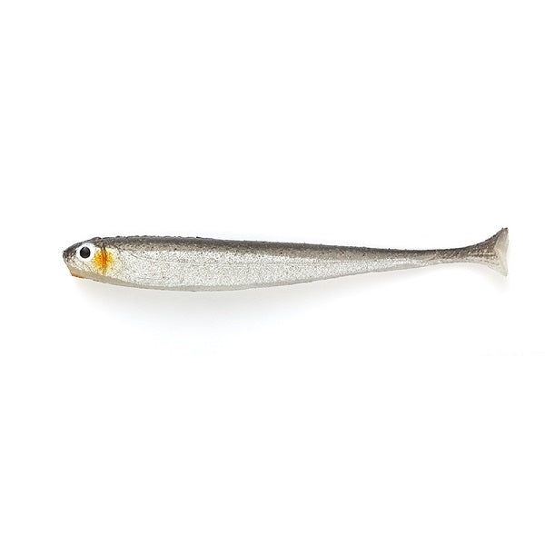 Imakatsu Worm Huddle Fly 3.5inch Real Color #S-208 Half Skeleton Silver Shiner
