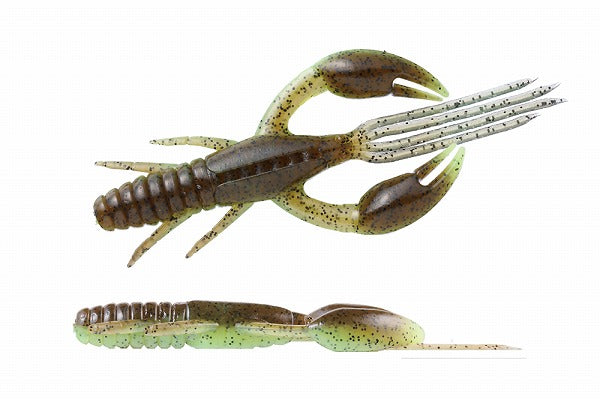 O.S.P Worm DoLive Craw 3inch TW107 Green Pumpkin/Chart