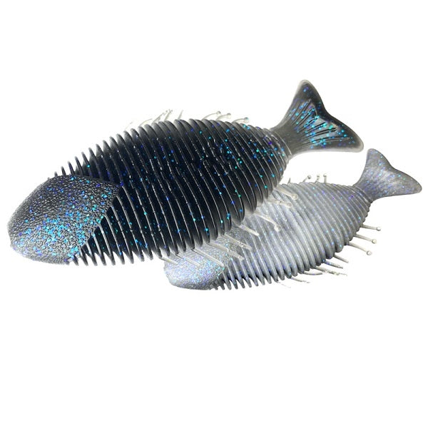 Imakatsu Worm Huddle Gill 3.9inch #S-547 Midnight Neon