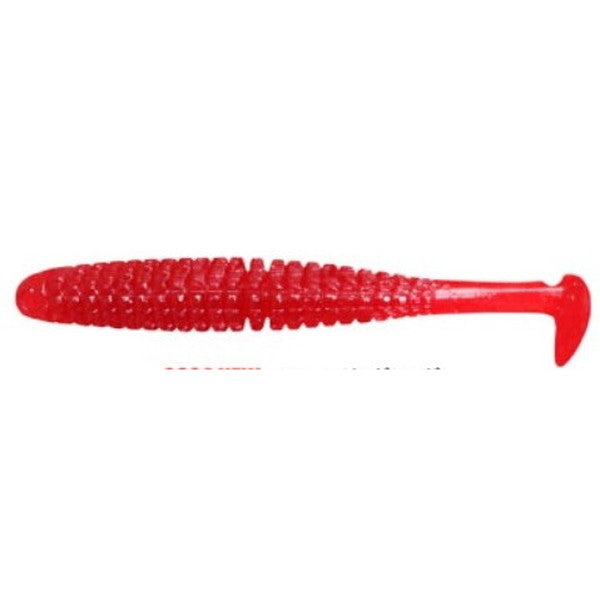 Issei Worm Umitaro Caramel Shad 3.5inch #058 Solid Red