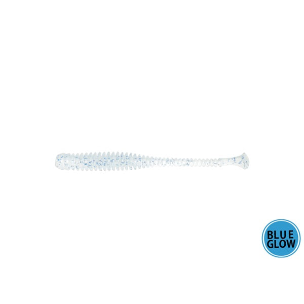 Issei Worm Umitaro Silky Shad 2inch #063 Clear Blue Flake (Blue Luminous)