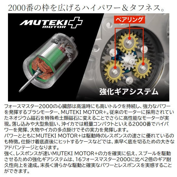 Shimano 24 Force Master 2000 English display