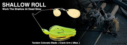 Nories Spinnerbait Crystal-S Shallow-roll 3/8oz #733 Muddy Impact